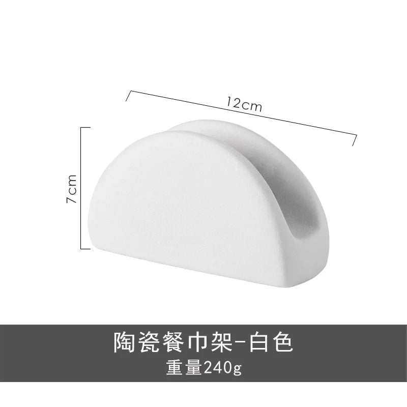 porte serviettes moderne métal blanc noir texture granuleuse décoration table minimaliste