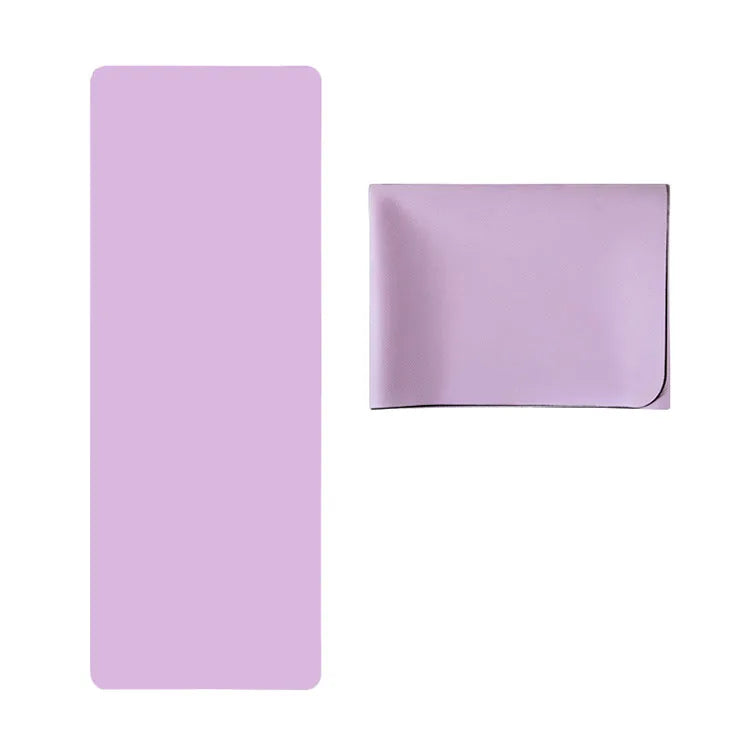 tapis yoga bleu clair texture tissée moderne 183cm longueur 1.5mm épaisseur tpe yoga pilates