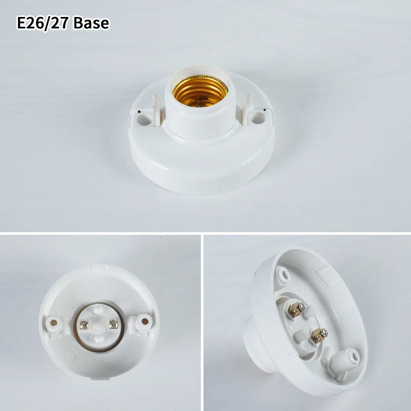 socle ampoule e26 e27 blanc moderne points ancrage abs certification