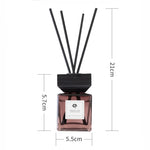 diffuseur d'odeur moderne bâtons parfumés noir brun foncé texture bois opacité rangs bâtonnets aromathérapie