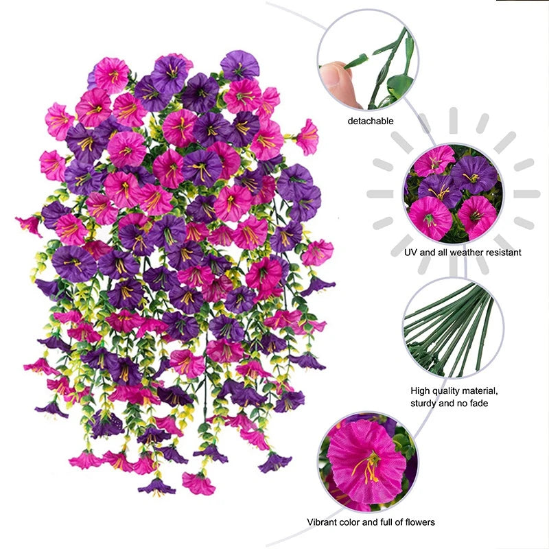 plantes artificielles suspendues vert feuilles fines moderne cordelette mariage anniversaire baby shower