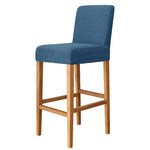 Housse chaise jaune rayée moderne adhésive polyester bar stool banquet