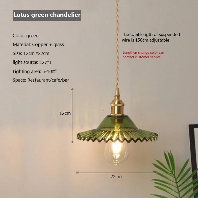 lampe suspendue transparente vintage ampoule E27 câble torsadé motifs géométriques chambre salon étude