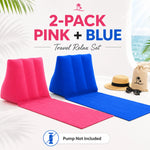 matelas gonflable dos gris velours doux portable pliable léger valve