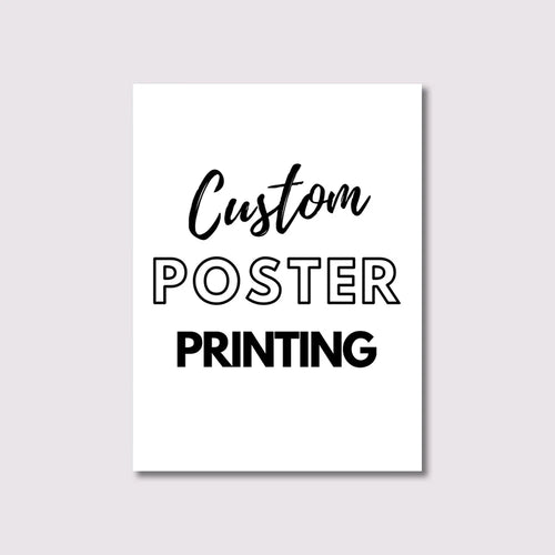 affiche imprimée minimaliste moderne cadre bois texte personnalisé blanc noir beige