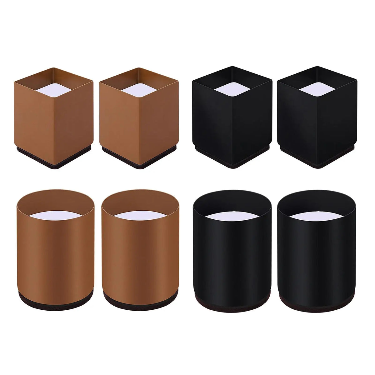protège mebles adhésifs marron noir modernes pieds meubles chaises canapes extensions