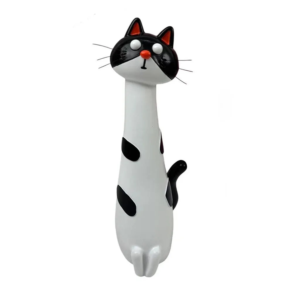 vases forme chat résine noire verte blanche jaune tigré moderne motifs chat