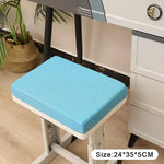 tabouret moderne gris toile lin coussin amovible imperméable boucles noiresscrição