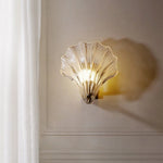 applique murale moderne verre transparent cadre laiton rayures horizontales lumière led 220v 110v