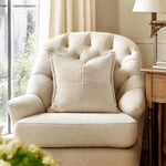housse coussin velours côtelé rayé beige coussin support lombaire sieste lit classique polyester coton