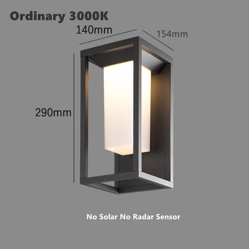 lampe murale led moderne noire blanche interrupteur adhésif ventiléeextérieur ip65 résistante 2492000lm