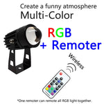 projecteur led extérieur moderne 12w 9w 5w rgb télécommande ip65 clips noir