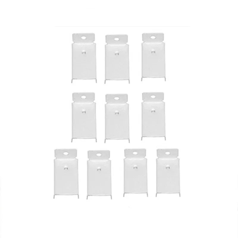 accessoires rail rideau poulies vis métalliques supports montage blanc anneaux bouclesétalement