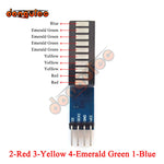 affichage led bleu circuit imprimé électronique sans fixation 10 segments batterie