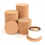 coasters liège marron clair texture naturelle moderne respectueux environnement
