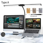 lampe led moderne double tête lumière variable écran lecture rechargeable