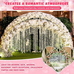guirlande florale artificielle blanc vert rose jaune mariage décoration intérieure romantique hortensia soie 10