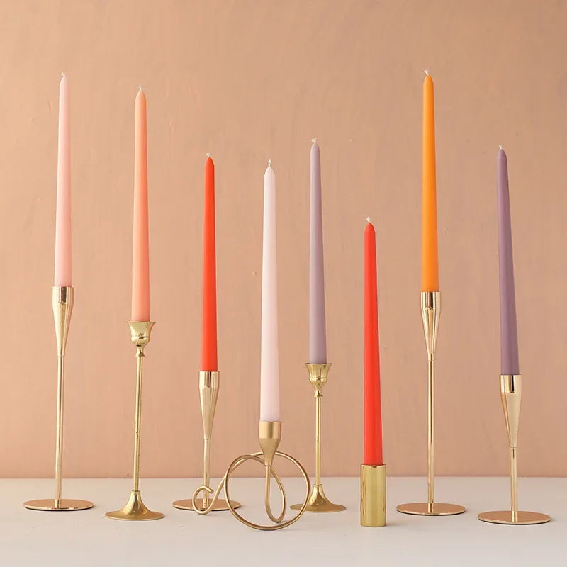 bougies mariage rouge orange gris vert bleu rose marron beige violet blanc moderne