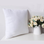 taies d'oreiller polyester blanc amovibles lavables 30x30cm 30x50cm fourrure apparente simple fixations coton