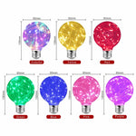 ampoules led décoratives filament effet constellation couleur changeante e27 transparentes modernes chambre festive