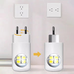 veilleuse nuit led rectangle blanc moderne prise murale ecoenergetique flux lumineux capteur automatie crescudu