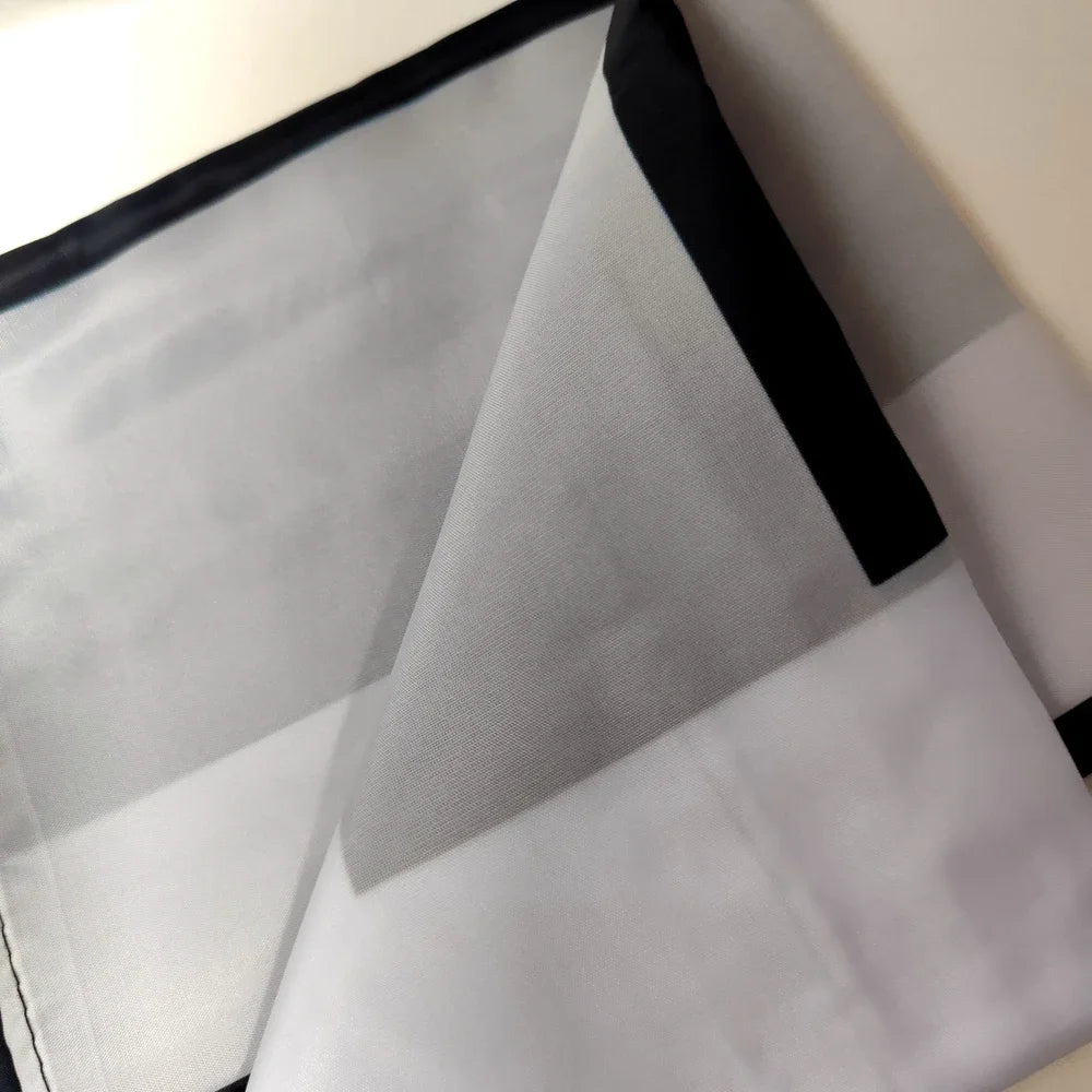 drapeau noir blanc croix décoration intérieure polyester classique accrochage