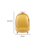 boîte rangement cosmétique transparente moderne verre vert blanc produits cosmétiques grande capacité poignée pivotante