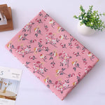 tissu toile imprimé floral violet rose vert orange rouge tissu coton lin résistant bricolage