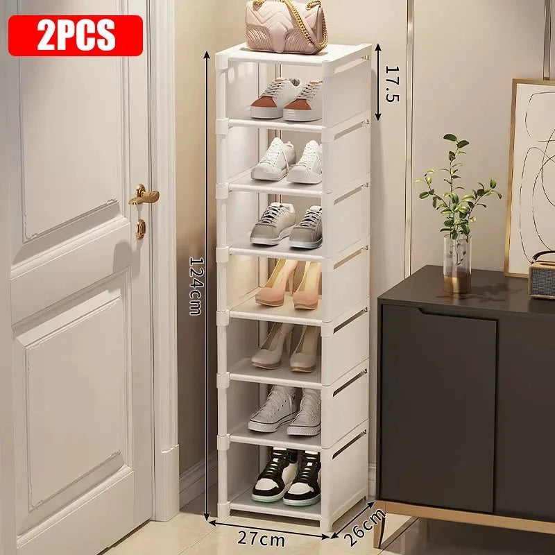 étagère chaussures moderne noir blanc matériau métal pp ps