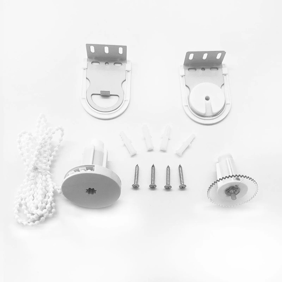 supports muraux stores enrouleurs intégrés facile pièces détachées blanc argenté moderne minimaliste opaquesitorièmes