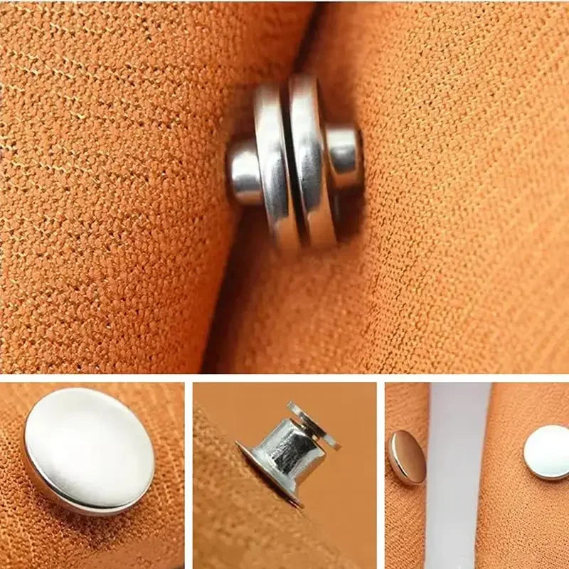 boutons magnétiques rideau argentés modernes adhésifs métal paires réglables support tringle