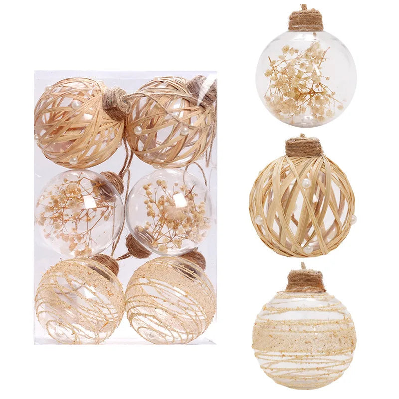 Boules de Noël polystyrène 8cm vue de près
