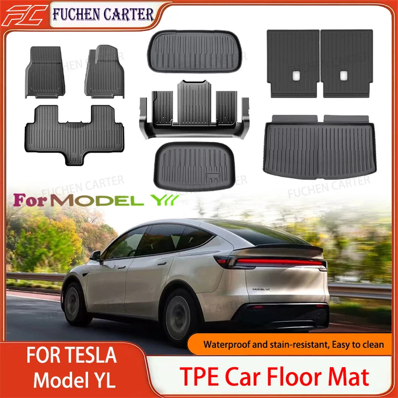 tapis sol voiture noir rayures horizontales contemporain imperméable antiusure facile nettoyer toutes saisons