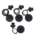 support lampe suspendue moderne minimaliste noir blanc rond lisse 50cm 80cm 120cm 200cm