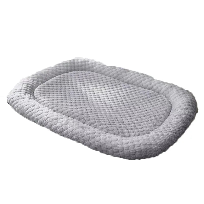 coussin chien respirant coton moderne bleu gris vert doux adhésif