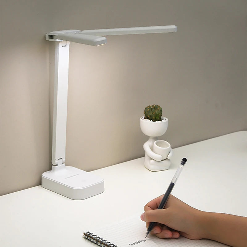 lampe pliable rechargeable led moderne blanc sans ombre tactile usb