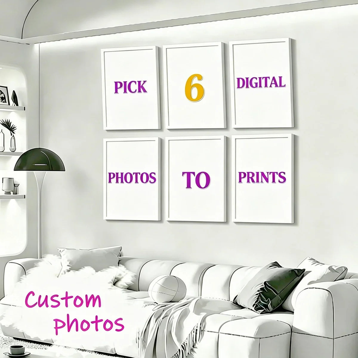 impressions personnalisées toile famille animaux paysages couple mariage décoration mur moderne minimaliste
