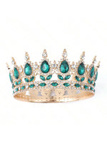 décoration gâteau couronne strass or rouge rose bleu vert violet classique acrylique mariage anniversaire