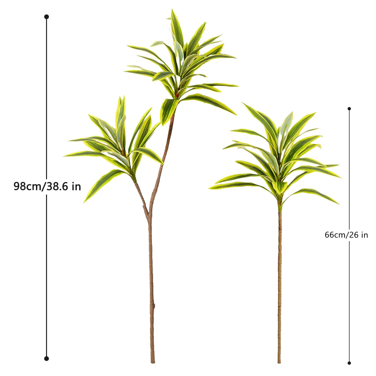 plantes artificielles arbres vertes feuilles modernes decoration exterieur pot blanc sol brunes