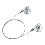 corde suspension réglable fil d'acier 2mm rotation 180° facile moderne argenté lisse