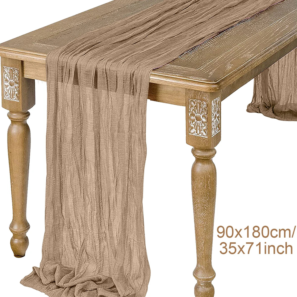 nappe decorative plissée semi transparente beige rose vert olive mariage nouvelle annee festive