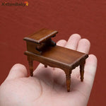 tables miniatures bois rustique chats miniature bouteille verre paille livreDecorationFantaisieScienceFiction