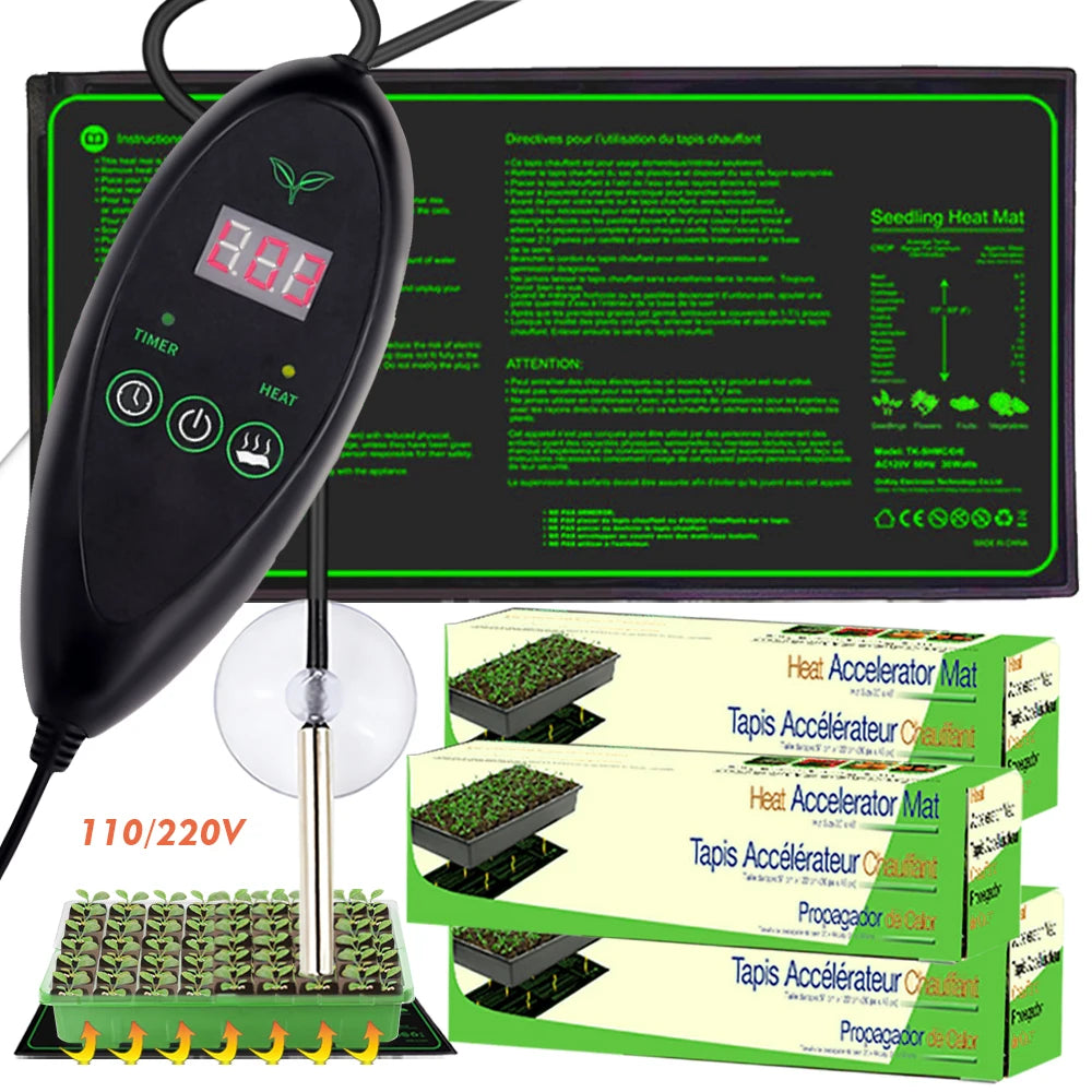 tapis chauffant semis pvc noir led étanche 35w 75w 160w ip67 suction led display