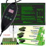 tapis chauffant semis pvc noir led étanche 35w 75w 160w ip67 suction led display