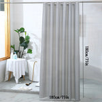 rideau douche gris lisse plis moderne opacité respectueux environnement tringle 180cm 180cm