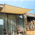 toile parasol beige clair moderne résistante UV 2x2m 2x3m 2x4m clips fixation