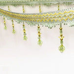 ruban décoratif brodé pendantes classique élégant rouge violet rose bleu vert clair polyesterUsageId omitUsageId