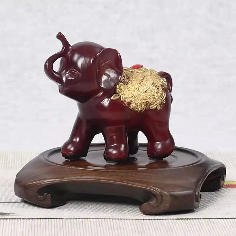 supports décoration bois sculpté artisanal traditionnel marron foncé fleurs vases bouddhas encens plantes bonsaï