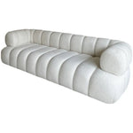 canapé moderne scandinave blanc angle boutons adhésif salon contemporain minimaliste