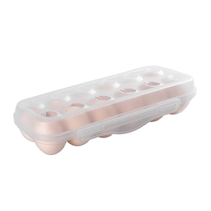 plateau rangement œufs 12 18 pièces couvercle réfrigérateur cuisine pratique alvéoles plastique translucent